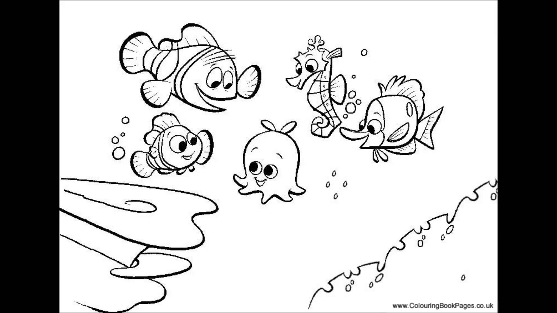 1920x1080 Revealing Finding Nemo Coloring Pages Pdf Colo