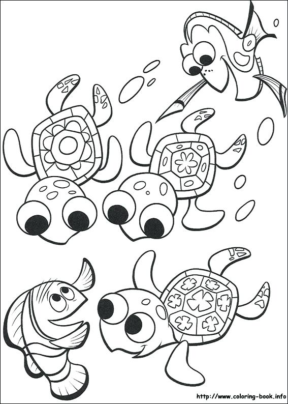 567x794 Finding Nemo Coloring Page Finding Coloring Pages Cartoons Finding