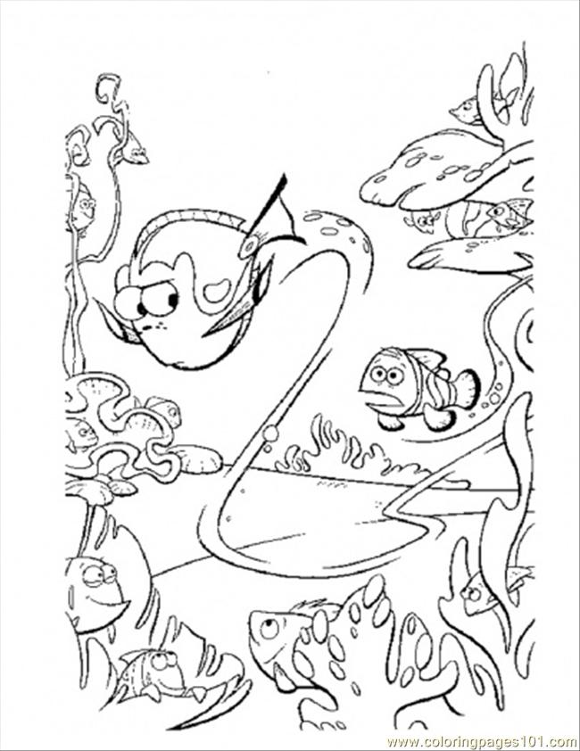 650x842 Finding Nemo Crush Coloring Pages