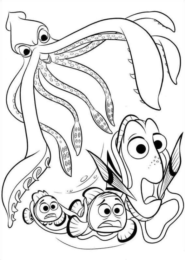 Finding Nemo Dory Coloring Pages