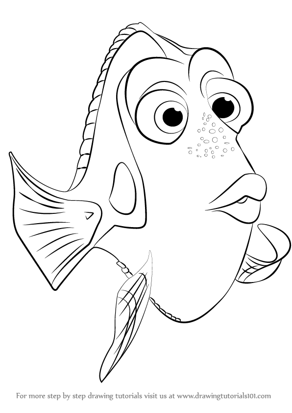 596x842 Finding Nemo Cartoon Drawing