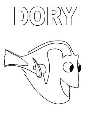 300x400 Finding Nemo Characters Coloring Pages