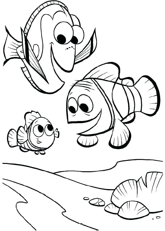 541x754 Nemo Coloring Pages Finding Dory Coloring Page Printable Baby Nemo
