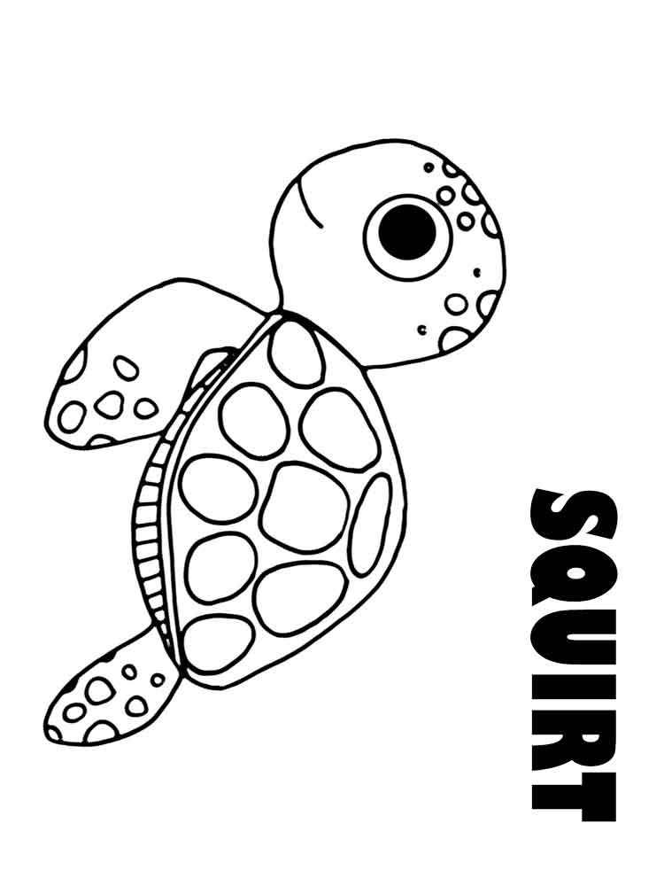 750x1000 Finding Nemo Crush And Squirt Coloring Pages 9