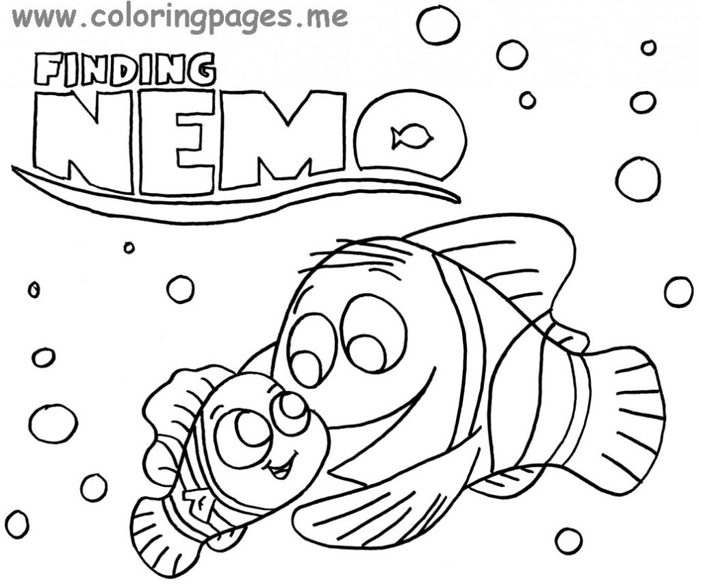 1024x853 Finding Nemo Coloring Pages Coloring Page 2019