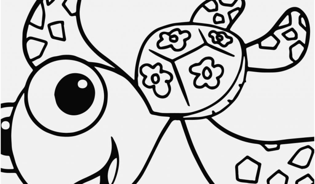 1024x600 Sea Turtle Coloring Page Concept Disney Finding Nemo Squirt Sea