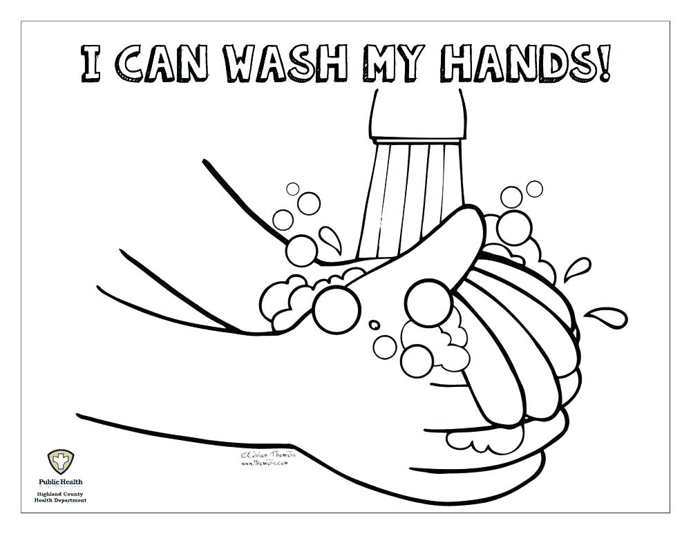 1000x773 Handwashing Coloring Page Coloring Page Hand Pointing Finger Hand