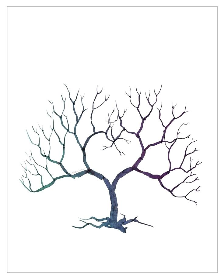 736x914 Tree Branches With Printable Pattern