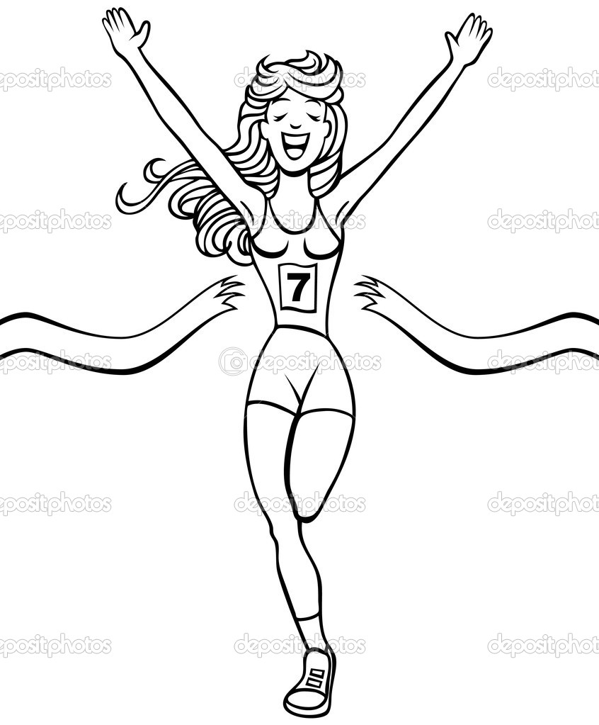 Finish Line Coloring Page