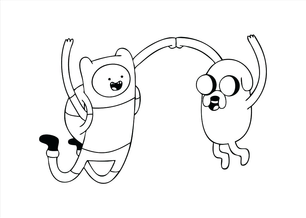 1024x730 Adventure Time Finn Jake Coloring Pages Print Book