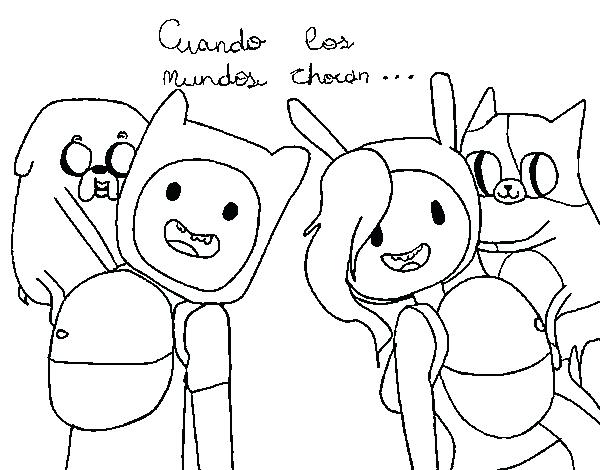 600x470 Adventure Time With Finn And Jake Coloring Pages To Print Color 7