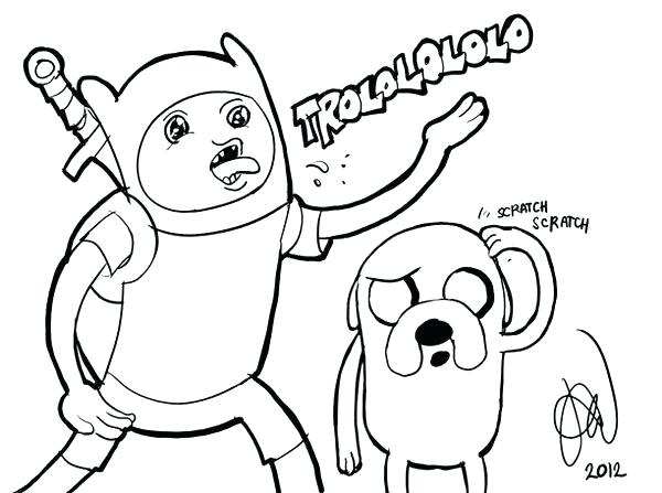 600x447 Finn Y Jake Para Colorear Adventure Time Coloring Pages Printable