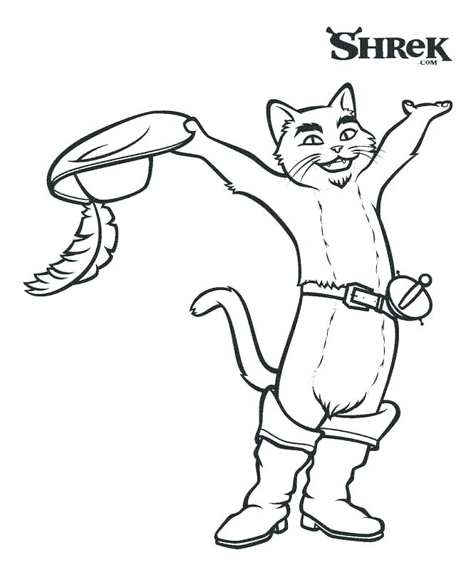 668x800 Shrek Coloring Pages