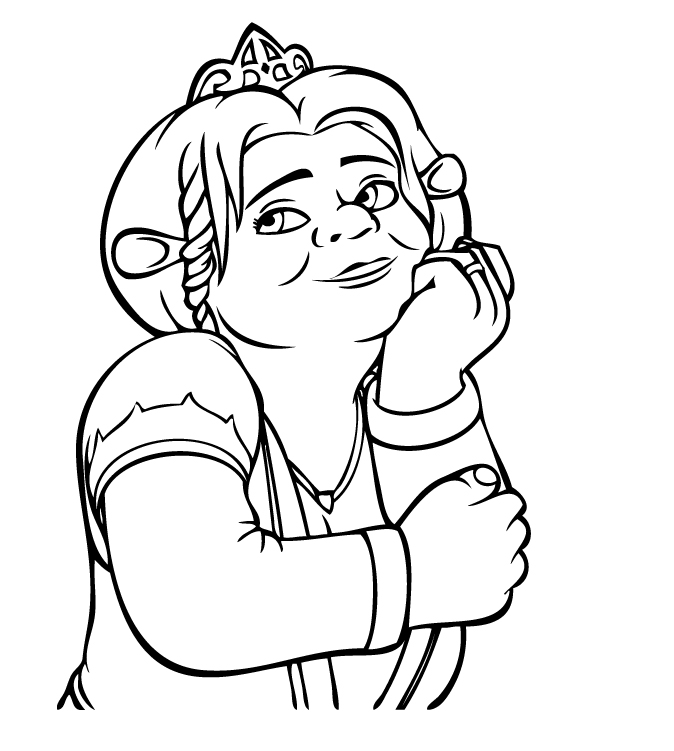 674x751 Fiona Ogre Coloring Pages