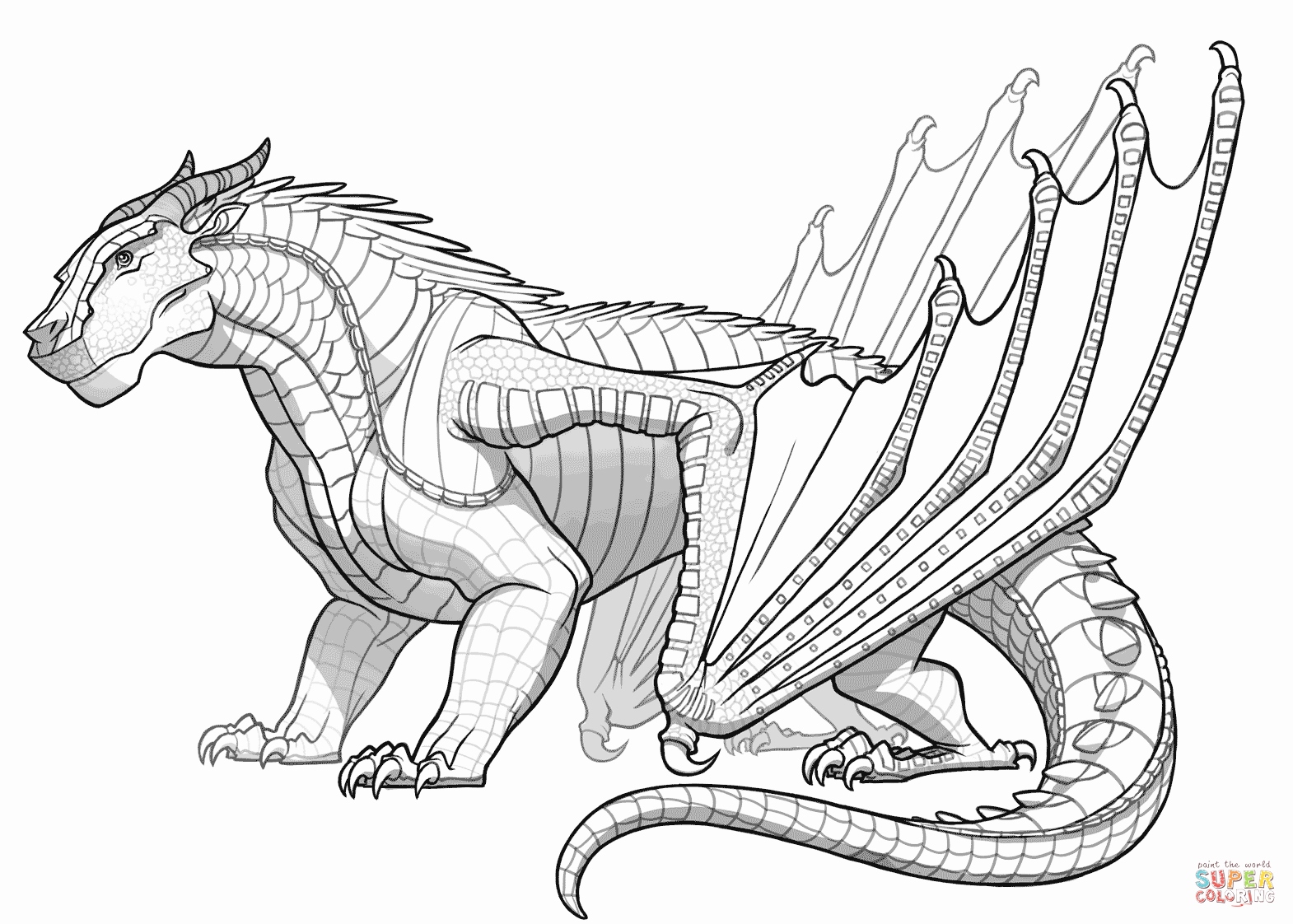 1570x1122 Printable Animal Coloring Pages Inspirational Mudwing Dragon