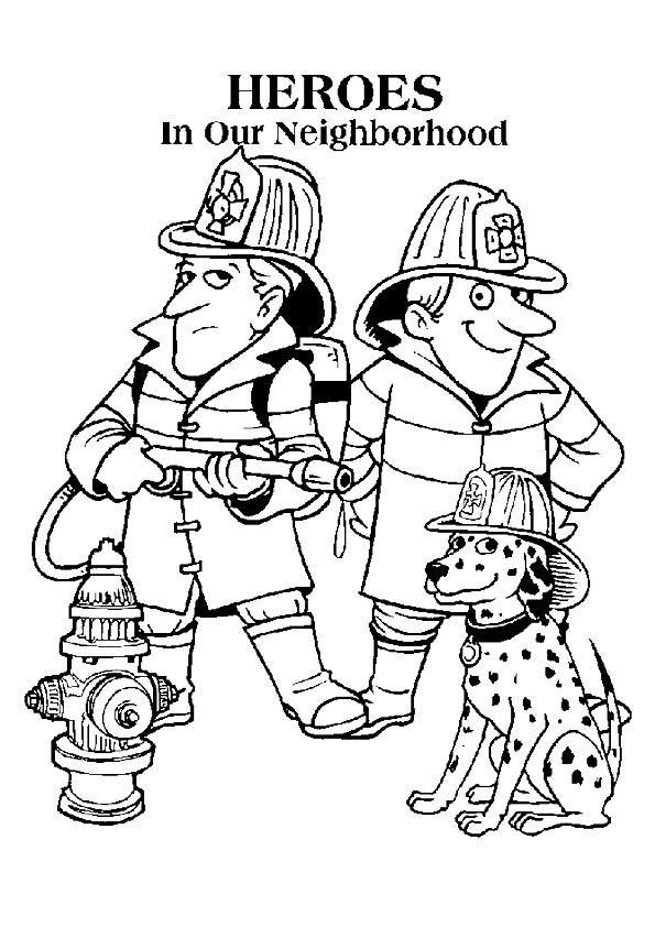 595x842 Firefighter Coloring Pages To Print