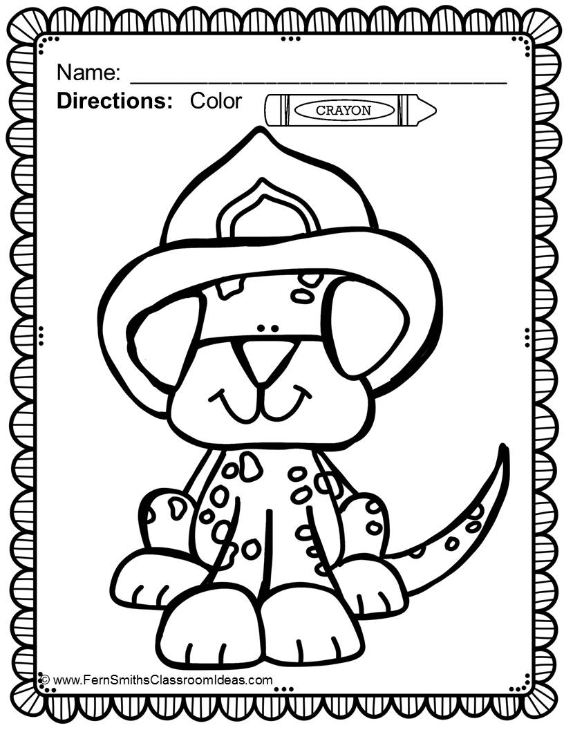 816x1056 Fire Safety Coloring Book 4289 Scott Fay Com And Pages
