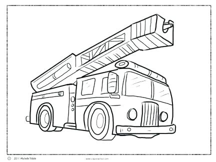 432x324 Fire Truck Color Page Fire Trucks Coloring Pages As Fire Truck