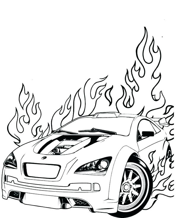 600x737 Fire Engine Coloring Pages To Print