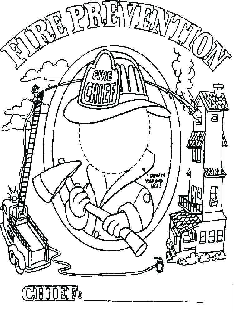 750x1000 Fire Extinguisher Coloring Page