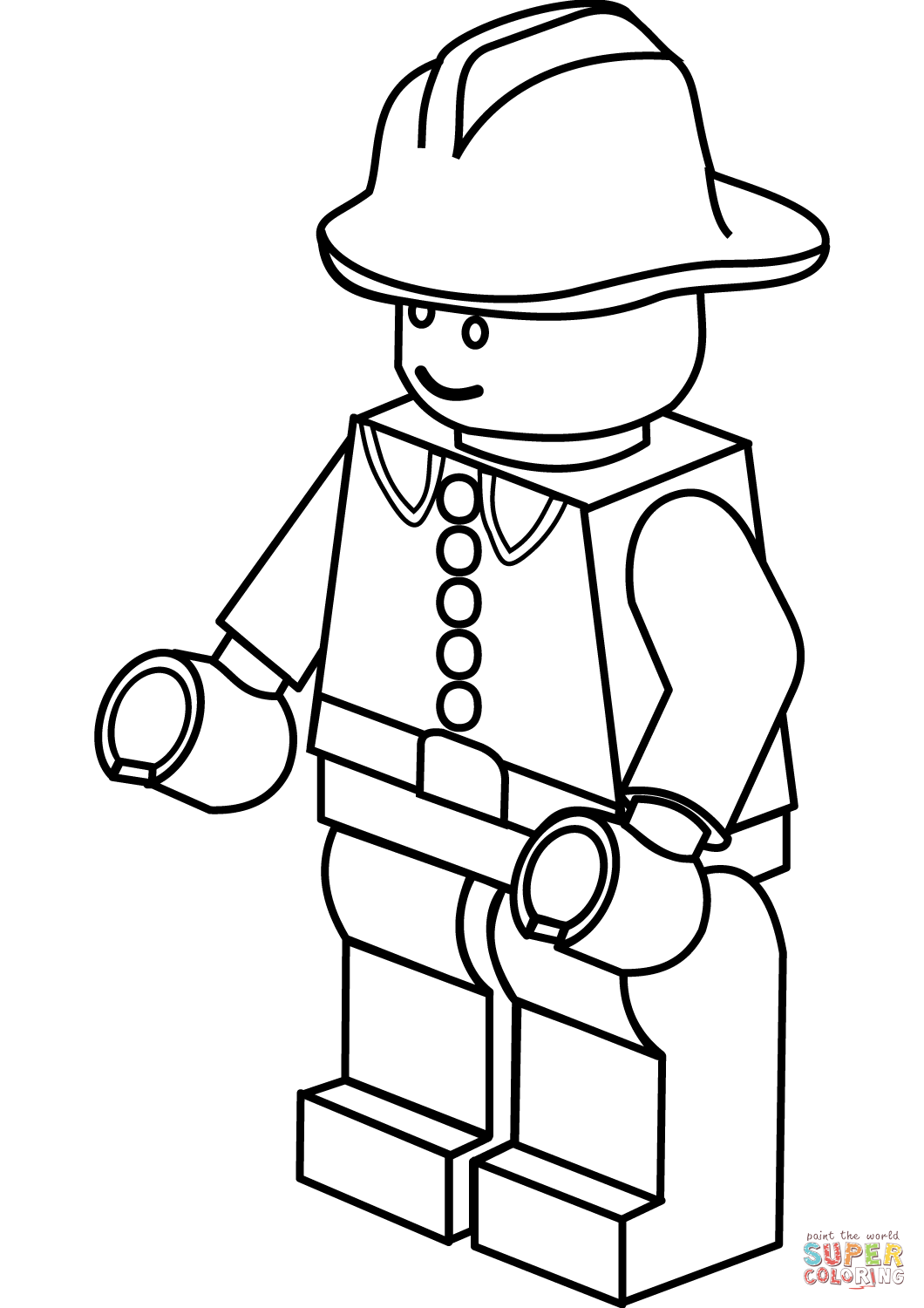 1060x1500 Portfolio Fire Fighter Coloring Page Lego Firefighter And Pages