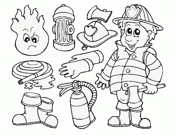 600x463 Firefighter Coloring Page Unique Fire Station Coloring Page