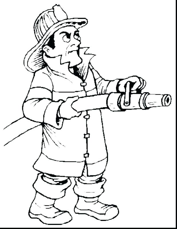 618x797 Firefighter Hat Coloring Page Firefighter Coloring Page