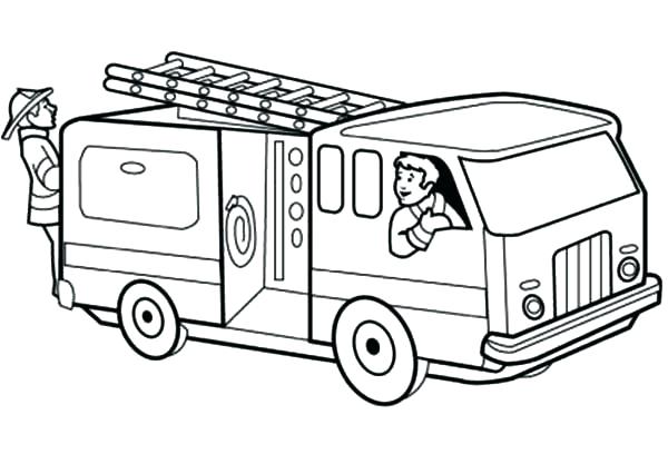600x408 Fire Fighter Coloring Pages Fireman Page For Kids Firefighter