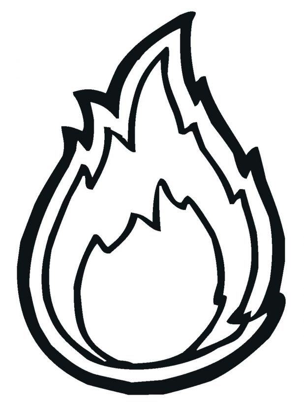 618x824 Flame Coloring Page Ebestbuyvn.co