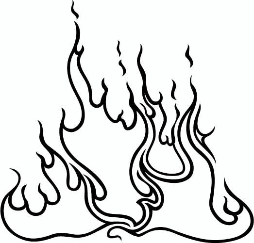 523x501 Fire Flames Coloring Pages Fire Dragon Tribal Tattoo Designs