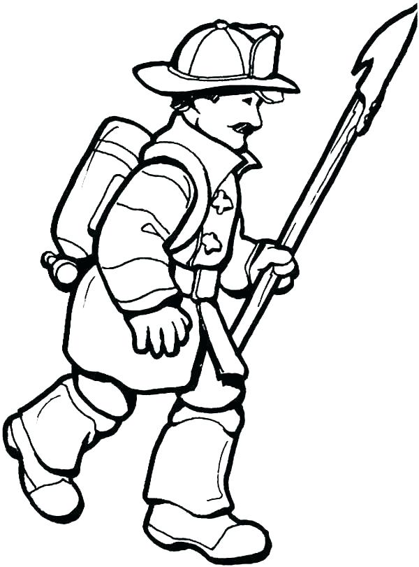 600x811 Fireman Coloring Pages Fireman Coloring Page Fireman Coloring Page