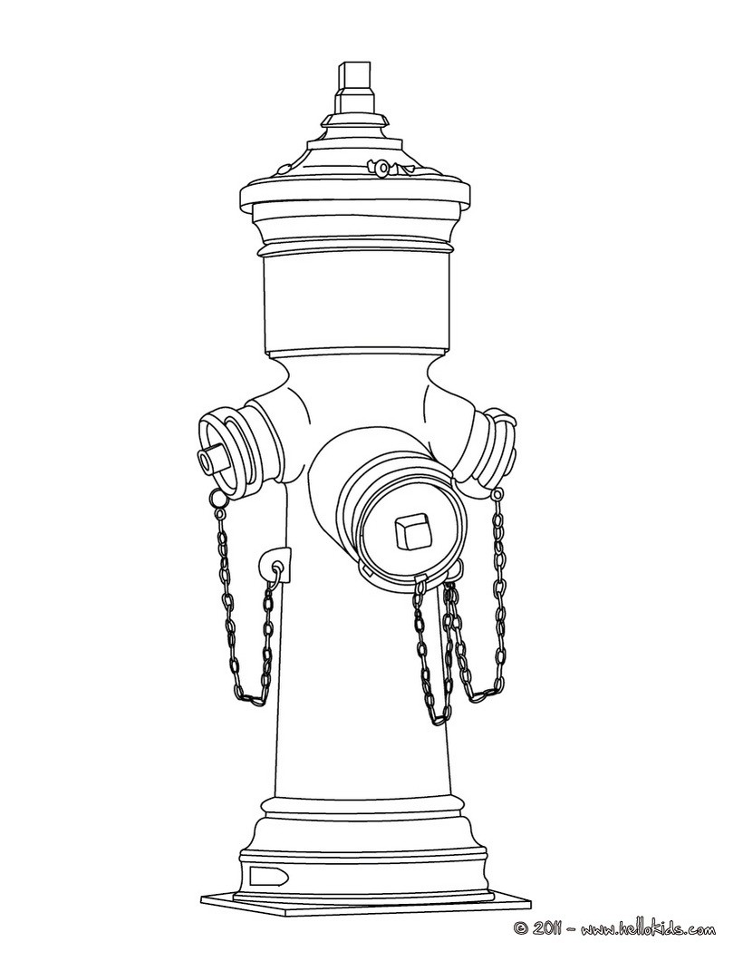 820x1060 Fire Hydrant Coloring Pages Hellokids Fire Hydrant Coloring Page