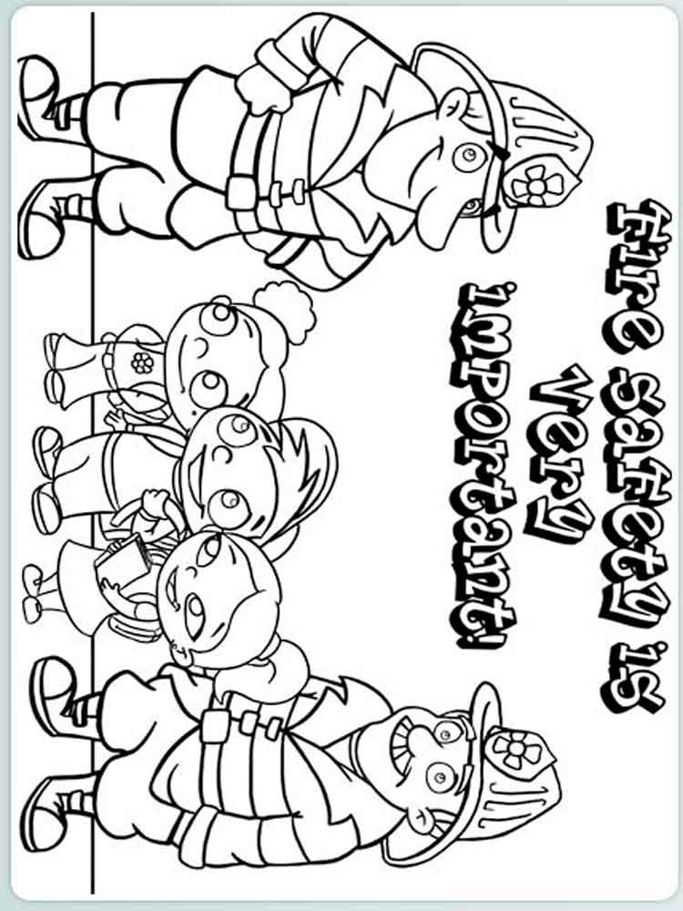 750x1000 Fire Prevention Coloring Pages. Free Printable Fire Prevention