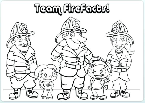 601x428 Fire Safety Coloring Page