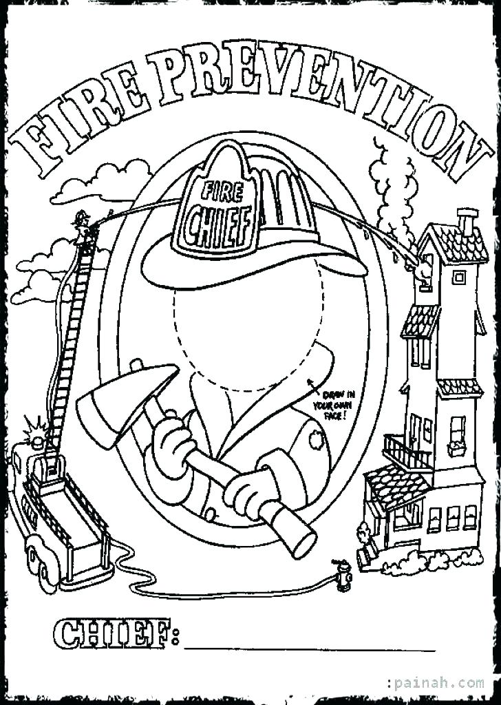 728x1024 Fire Safety Coloring Pages