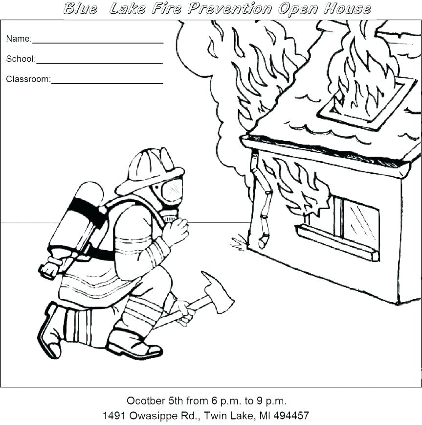 863x868 Fire Safety Coloring Sheet Summer Safety Coloring Pages Safety