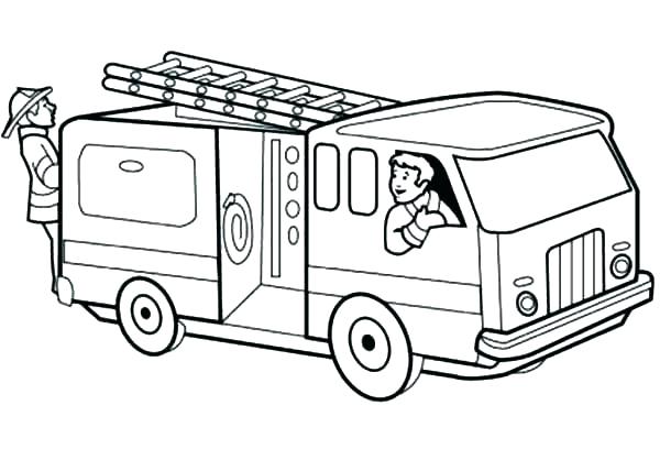 600x408 Free Colouring Pages Fire Truck
