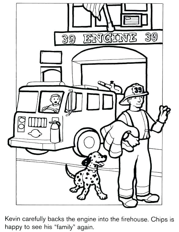 585x760 Fire Prevention Week Coloring Pages Printable Coloring Fire