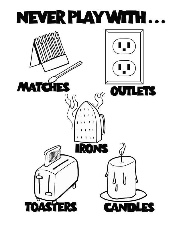 618x800 Simple Decoration Fire Safety Coloring Pages Fire Prevention Week