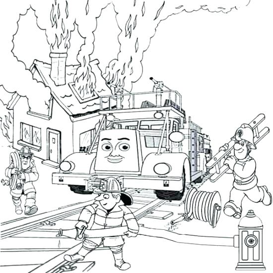 550x550 Fire Station Coloring Pages City Coloring Pages As Well As