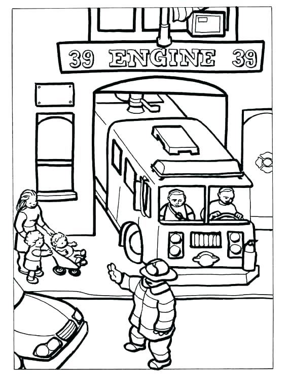 570x750 Firefighter Coloring Page Fire Department Coloring Pages