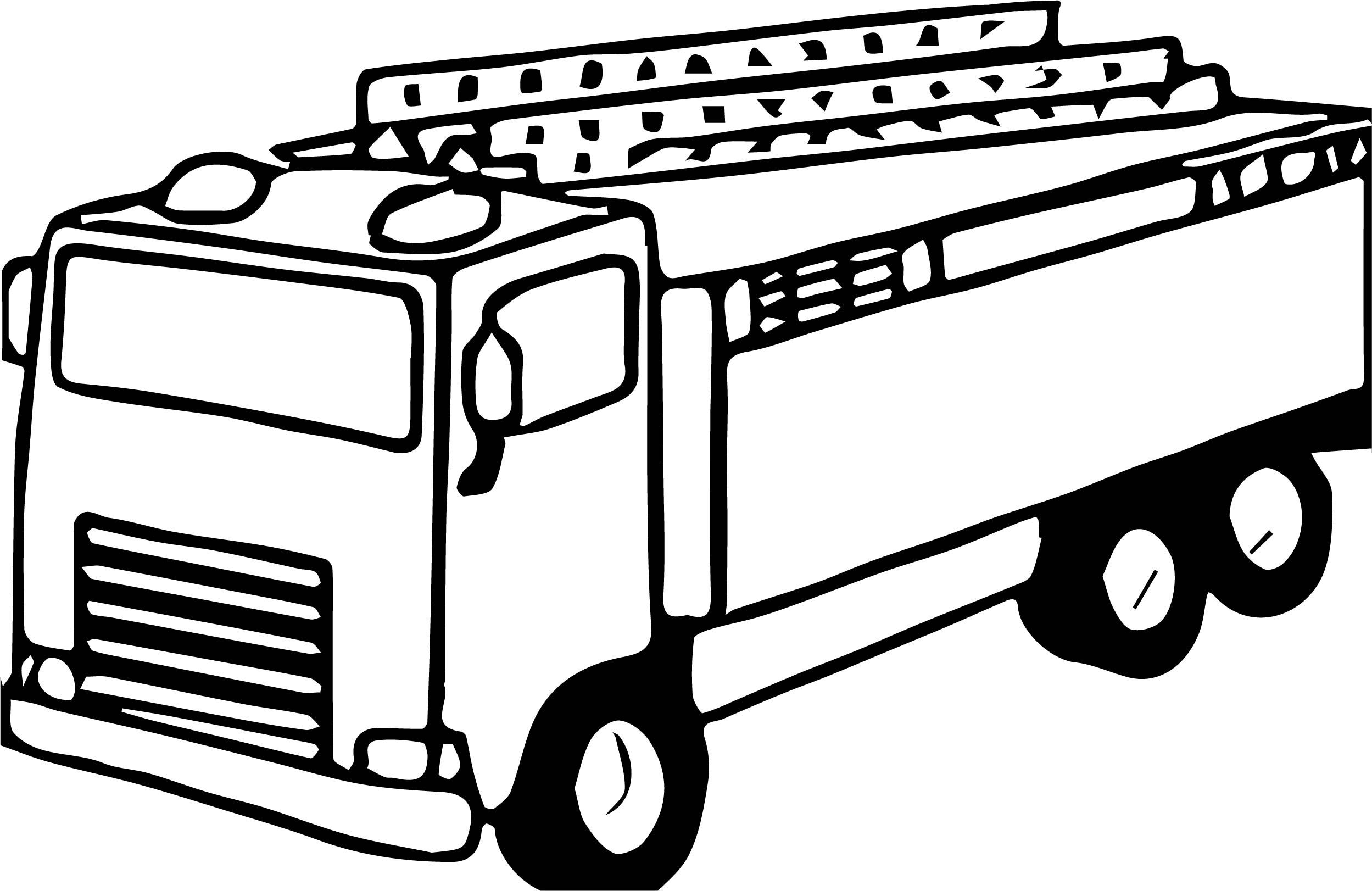 2498x1622 Old Fire Truck Coloring Page Wecoloringpage