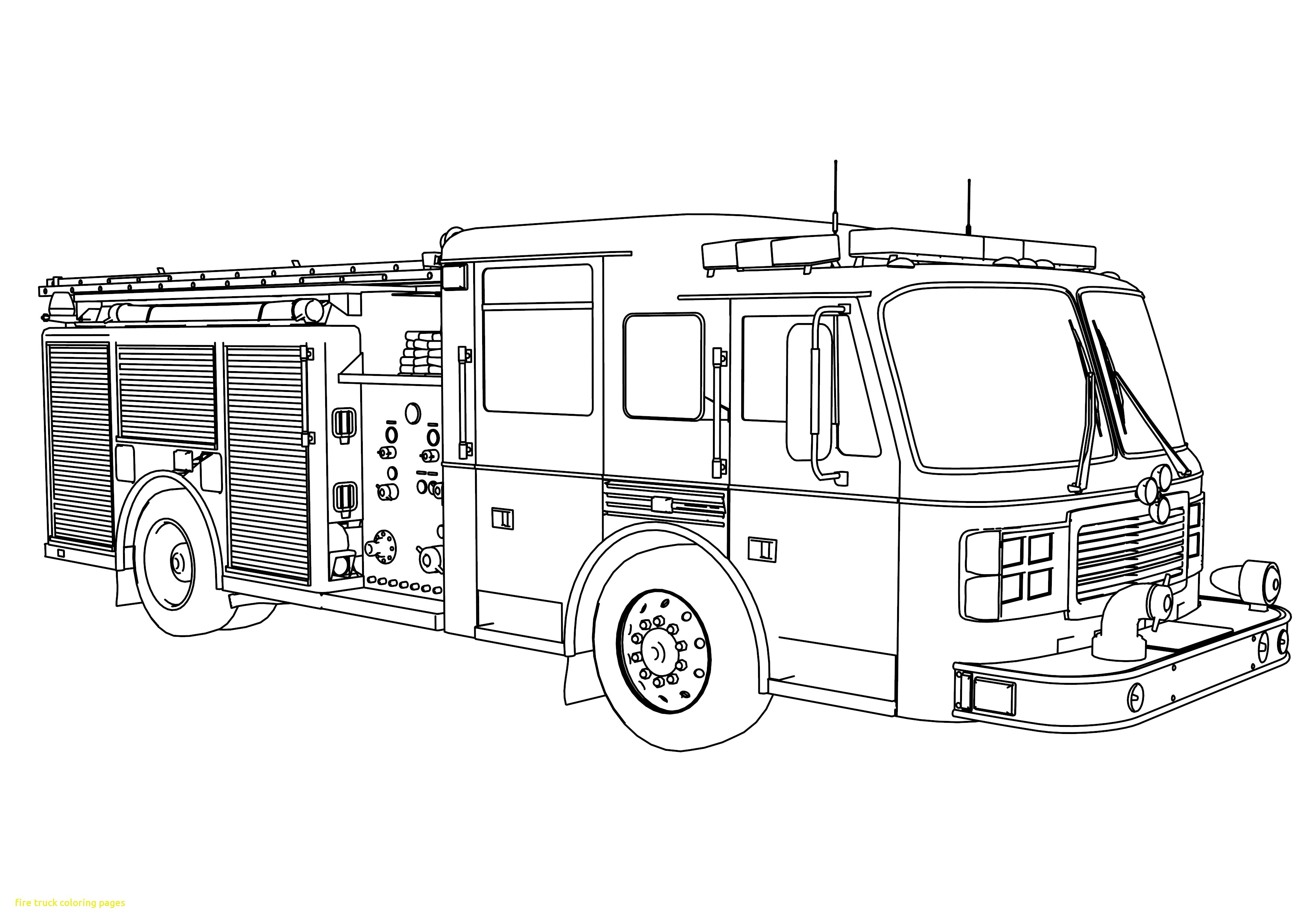 Fire Truck Coloring Pages Pdf
