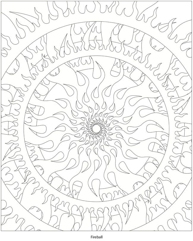 Fireball Coloring Pages