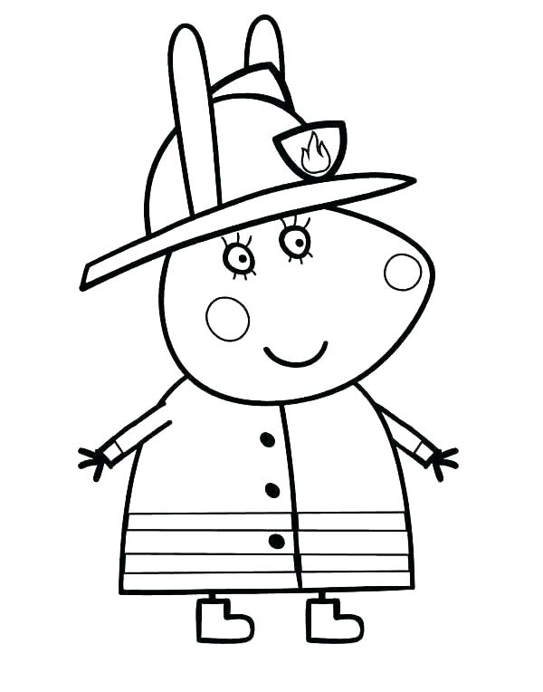 Firefighter Coloring Page
