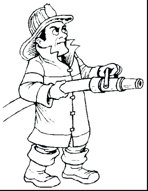 618x797 Fire Fighter Coloring Pages Firefighter Firefighter Coloring Page