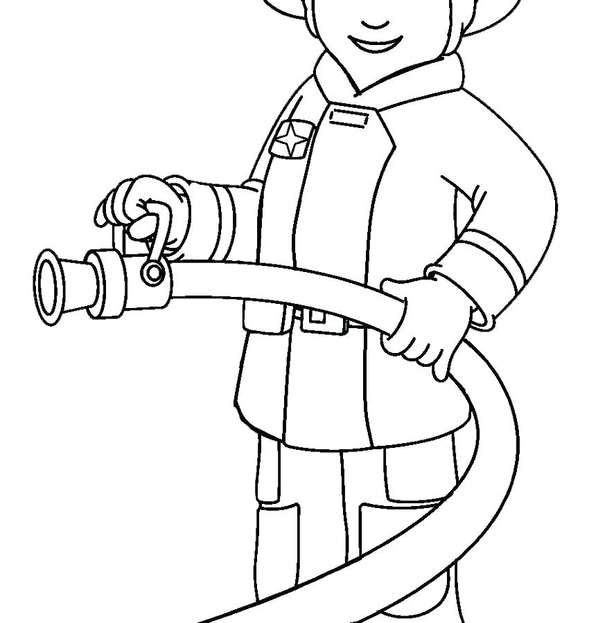 850x900 Fireman Coloring Pages Fireman Colouring Pages Coloring Free