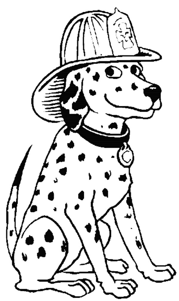 Firefighter Hat Coloring Page