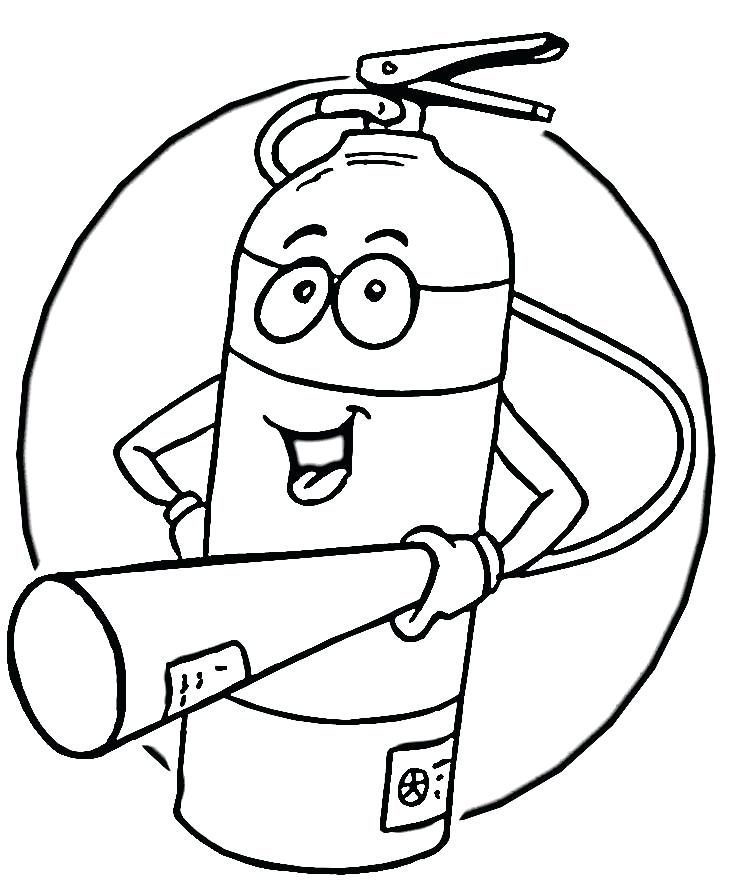 750x882 Firefighter Hat Coloring Page Fire Prevention Coloring Pages