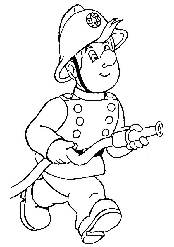 595x842 Firefighter Hat Coloring Sheet Kids Coloring A Other Firefighter